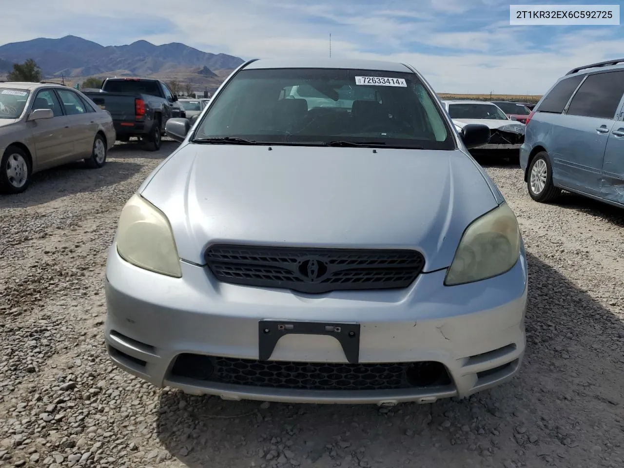 2006 Toyota Corolla Matrix Xr VIN: 2T1KR32EX6C592725 Lot: 72633414