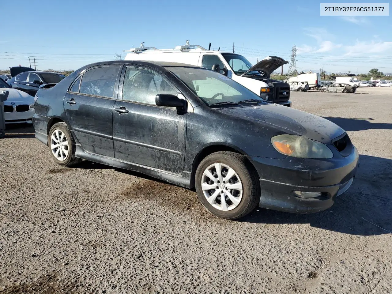 2T1BY32E26C551377 2006 Toyota Corolla Xrs