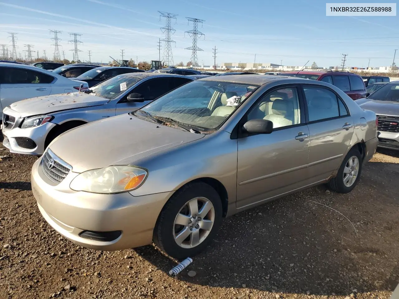 1NXBR32E26Z588988 2006 Toyota Corolla Ce