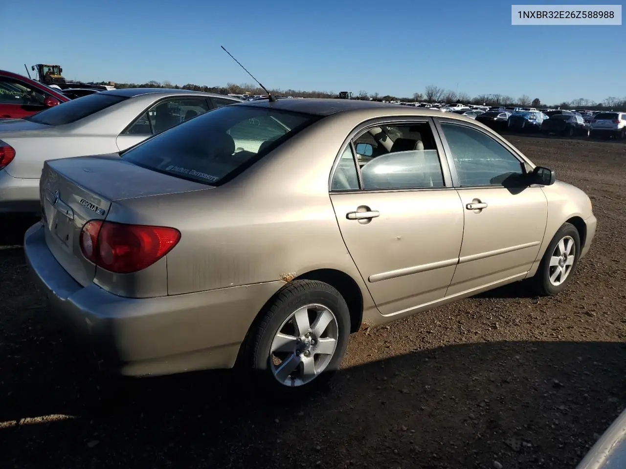 1NXBR32E26Z588988 2006 Toyota Corolla Ce