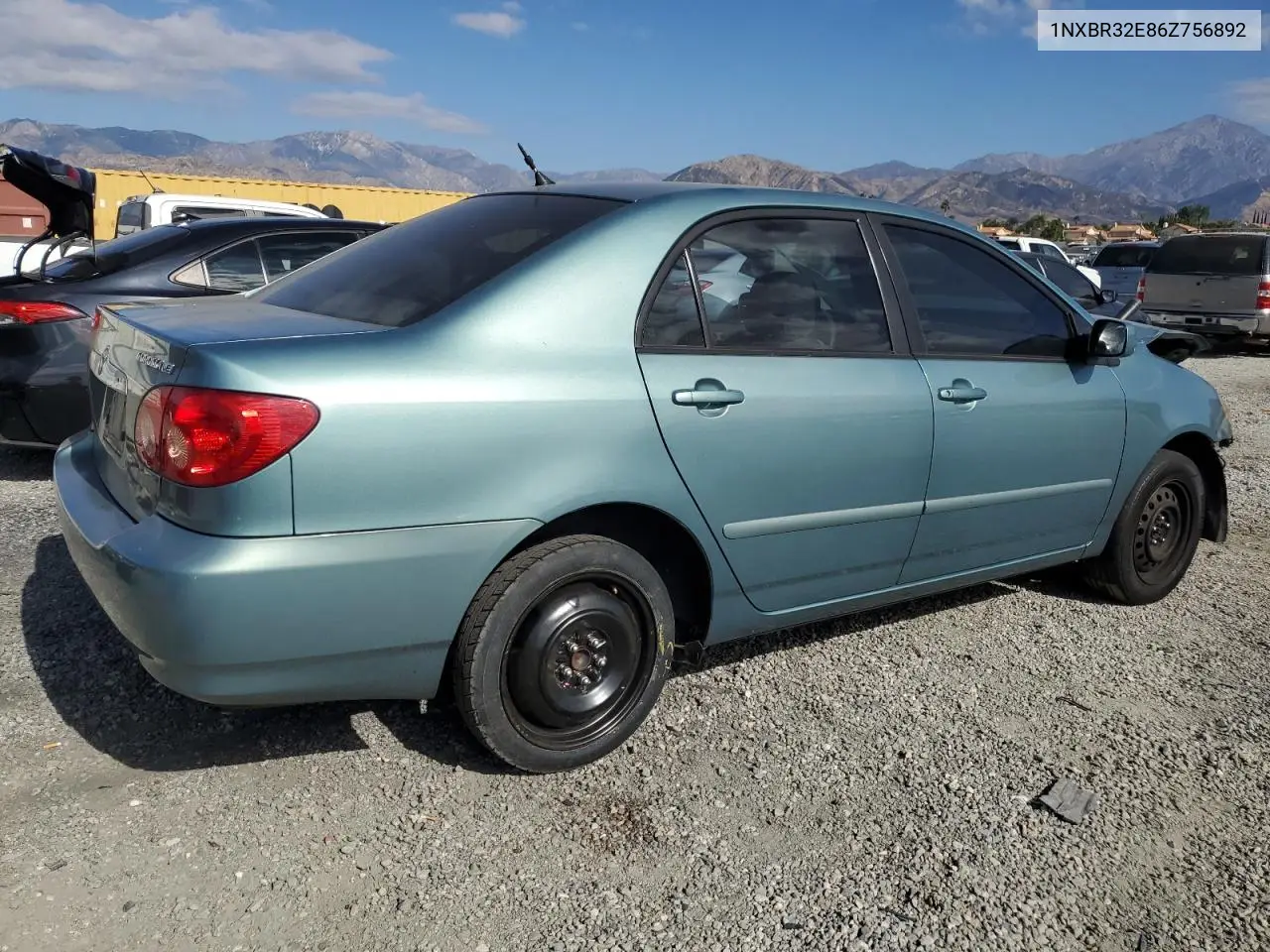 1NXBR32E86Z756892 2006 Toyota Corolla Ce