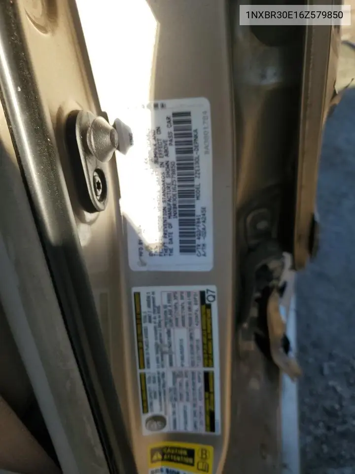 1NXBR30E16Z579850 2006 Toyota Corolla Ce