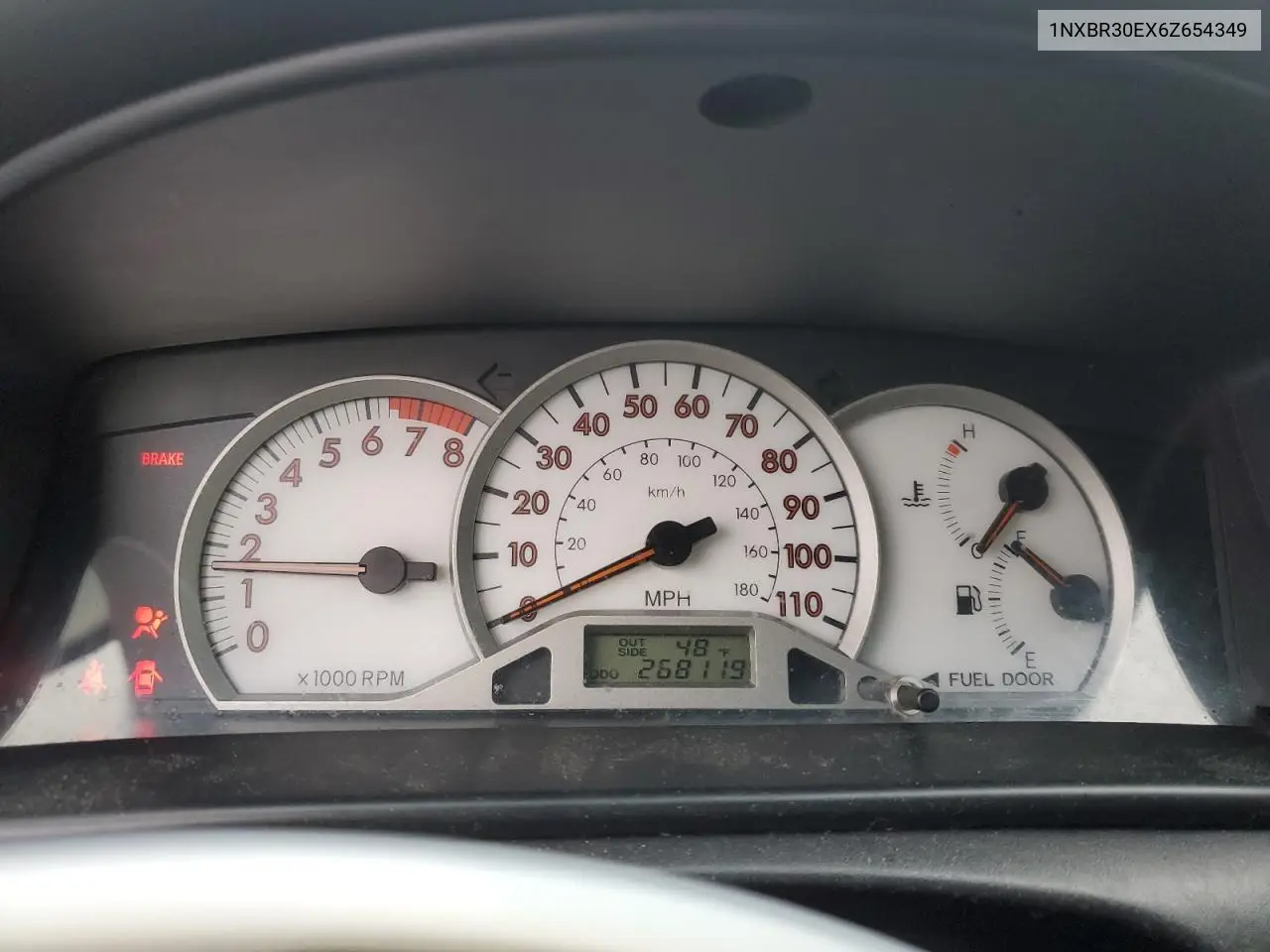 1NXBR30EX6Z654349 2006 Toyota Corolla Ce