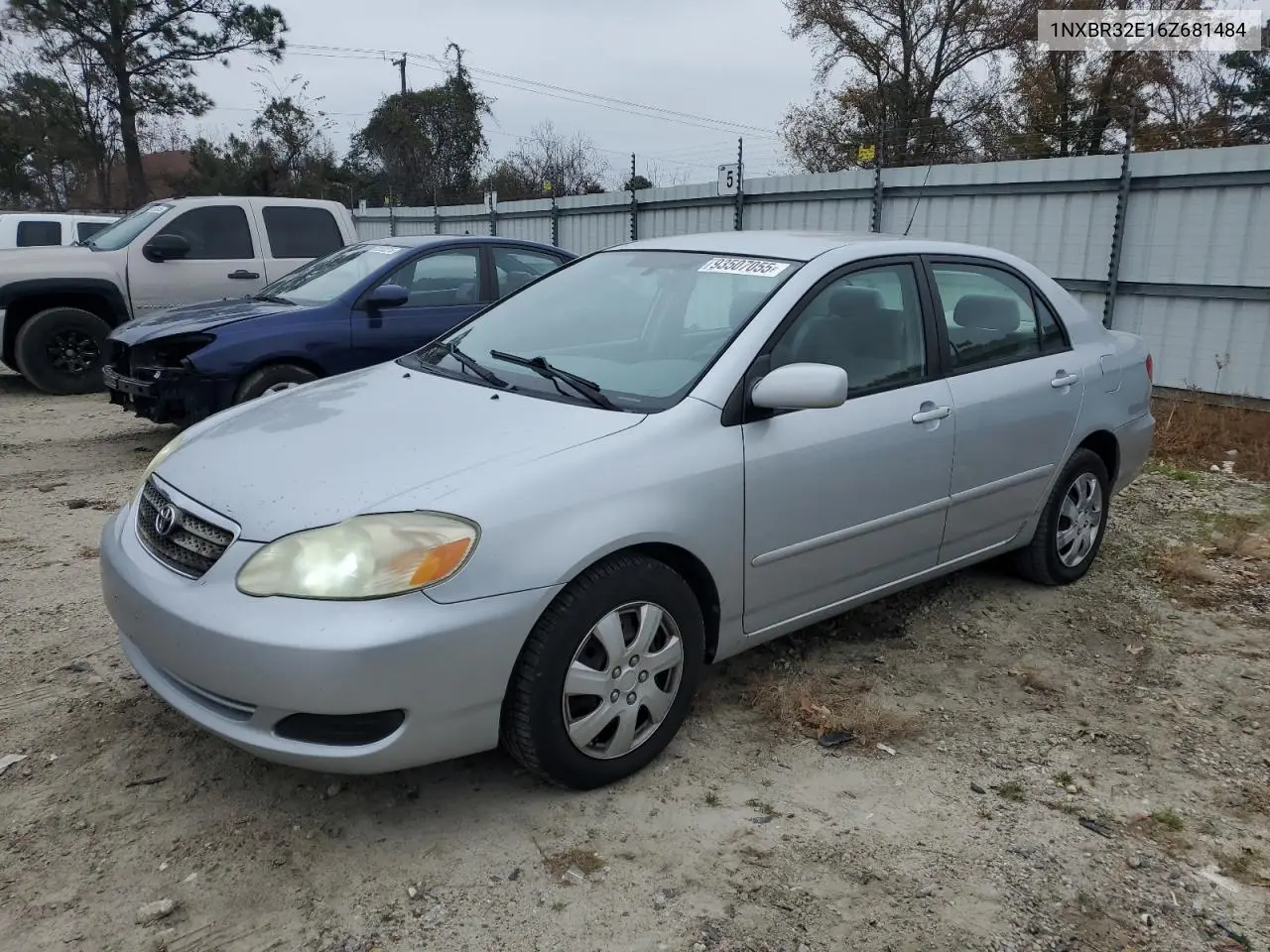 1NXBR32E16Z681484 2006 Toyota Corolla Ce