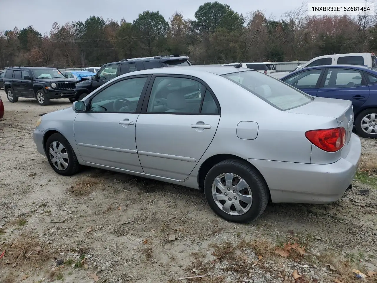 1NXBR32E16Z681484 2006 Toyota Corolla Ce