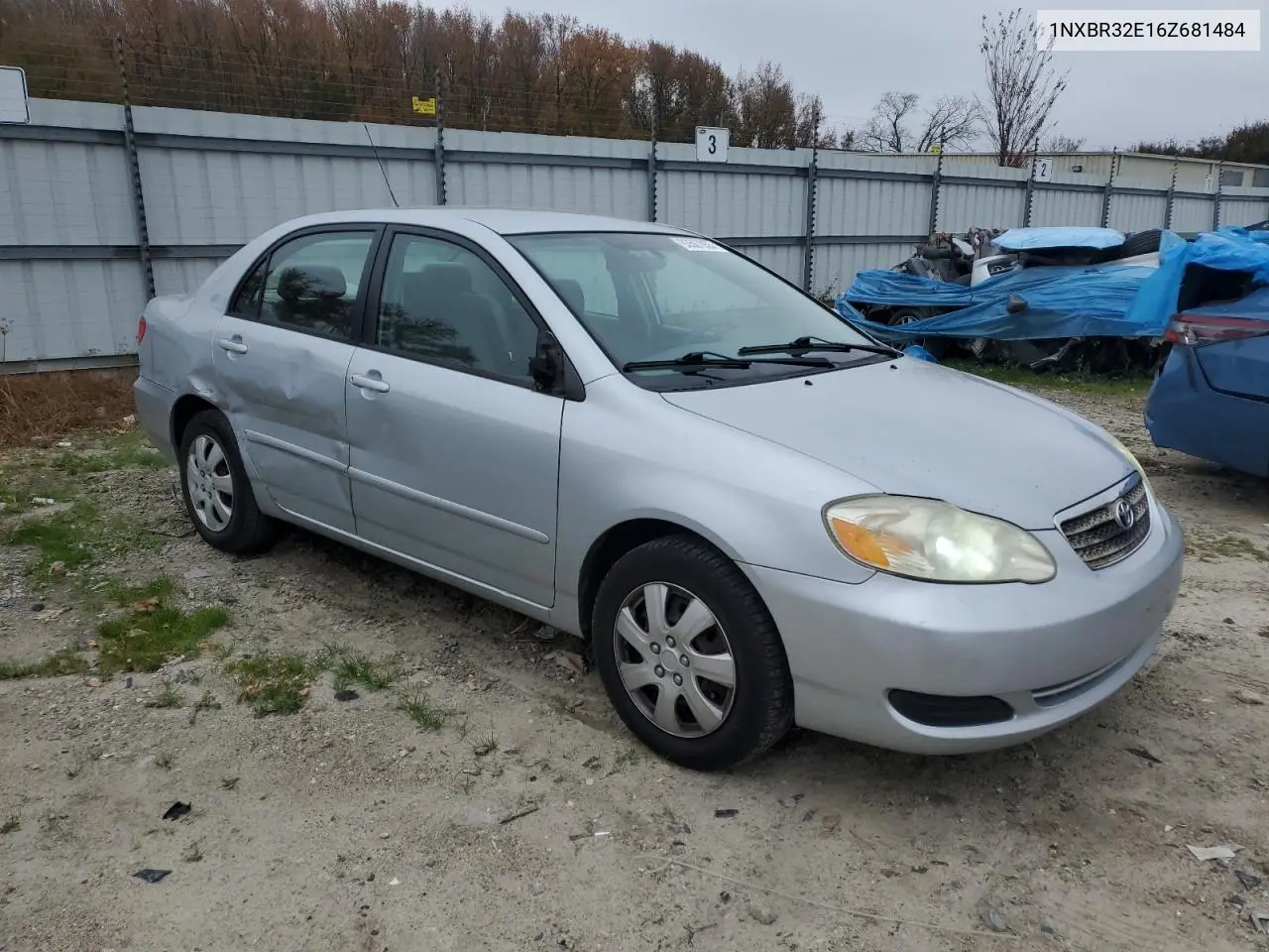 1NXBR32E16Z681484 2006 Toyota Corolla Ce