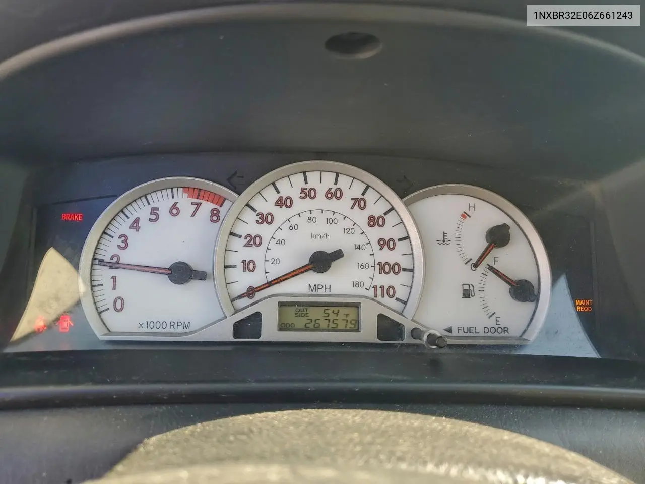 1NXBR32E06Z661243 2006 Toyota Corolla Ce