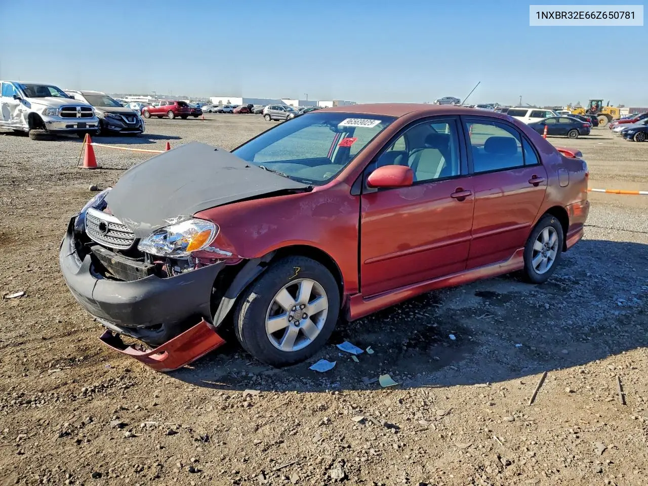 1NXBR32E66Z650781 2006 Toyota Corolla Ce
