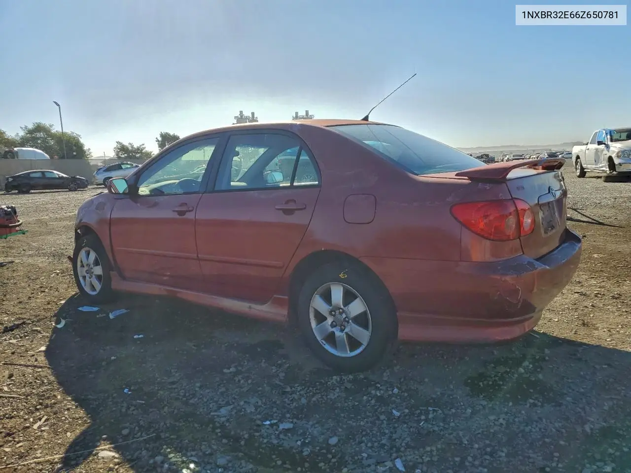 1NXBR32E66Z650781 2006 Toyota Corolla Ce