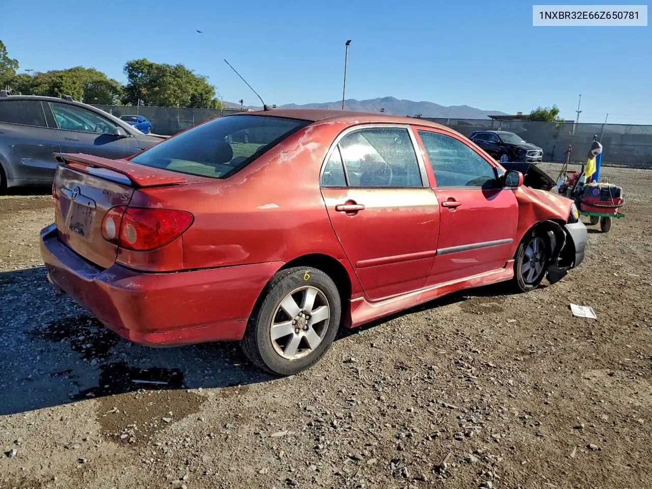 1NXBR32E66Z650781 2006 Toyota Corolla Ce