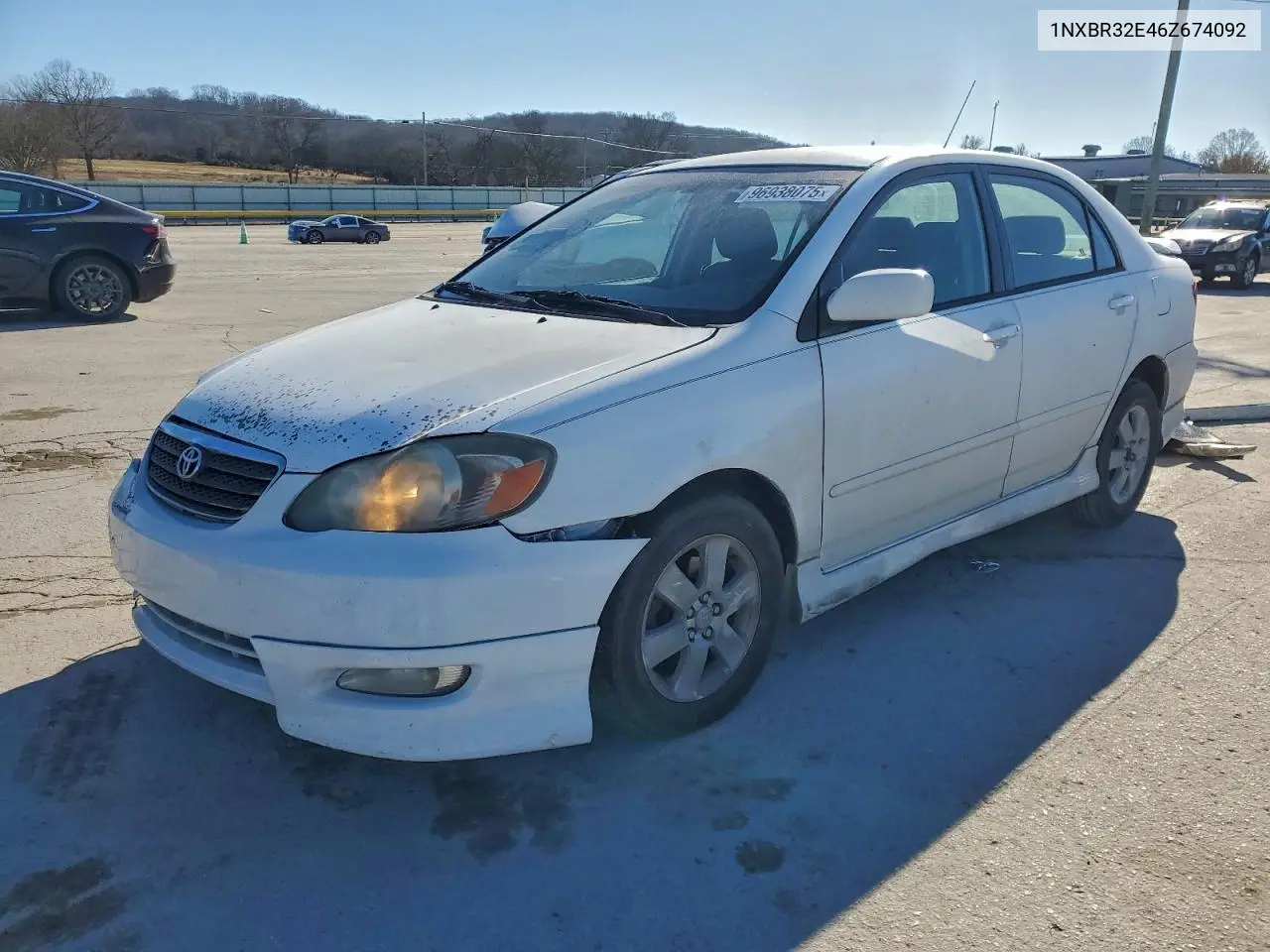 1NXBR32E46Z674092 2006 Toyota Corolla Ce