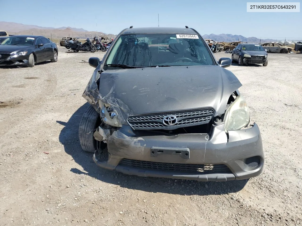 2007 Toyota Corolla Matrix Xr VIN: 2T1KR32E57C643291 Lot: 62015944