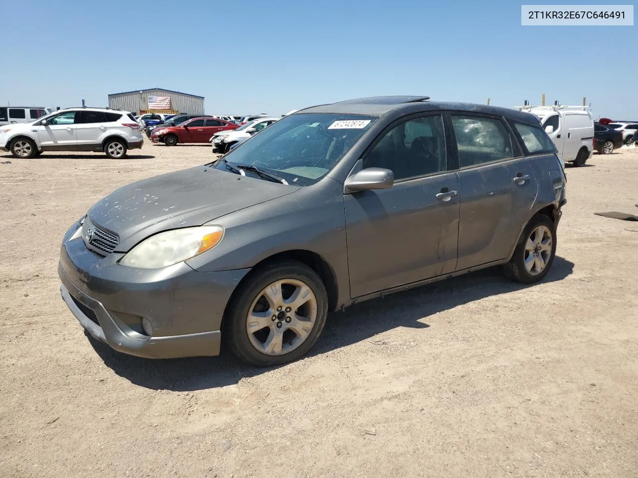 2007 Toyota Corolla Matrix Xr VIN: 2T1KR32E67C646491 Lot: 67242874