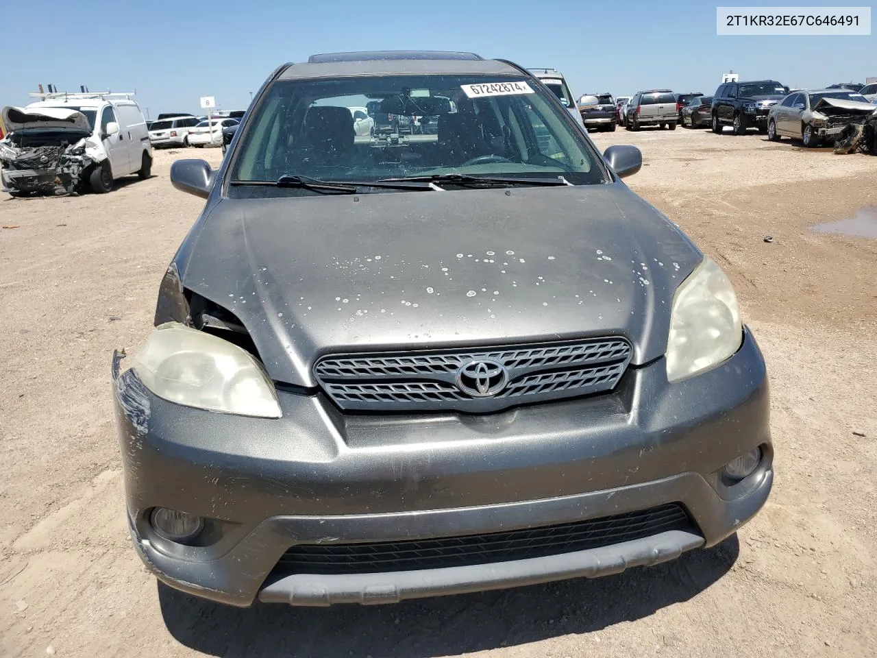 2007 Toyota Corolla Matrix Xr VIN: 2T1KR32E67C646491 Lot: 67242874