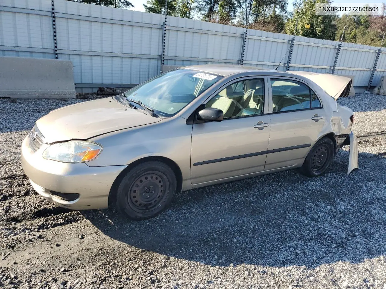 1NXBR32E27Z808504 2007 Toyota Corolla Ce
