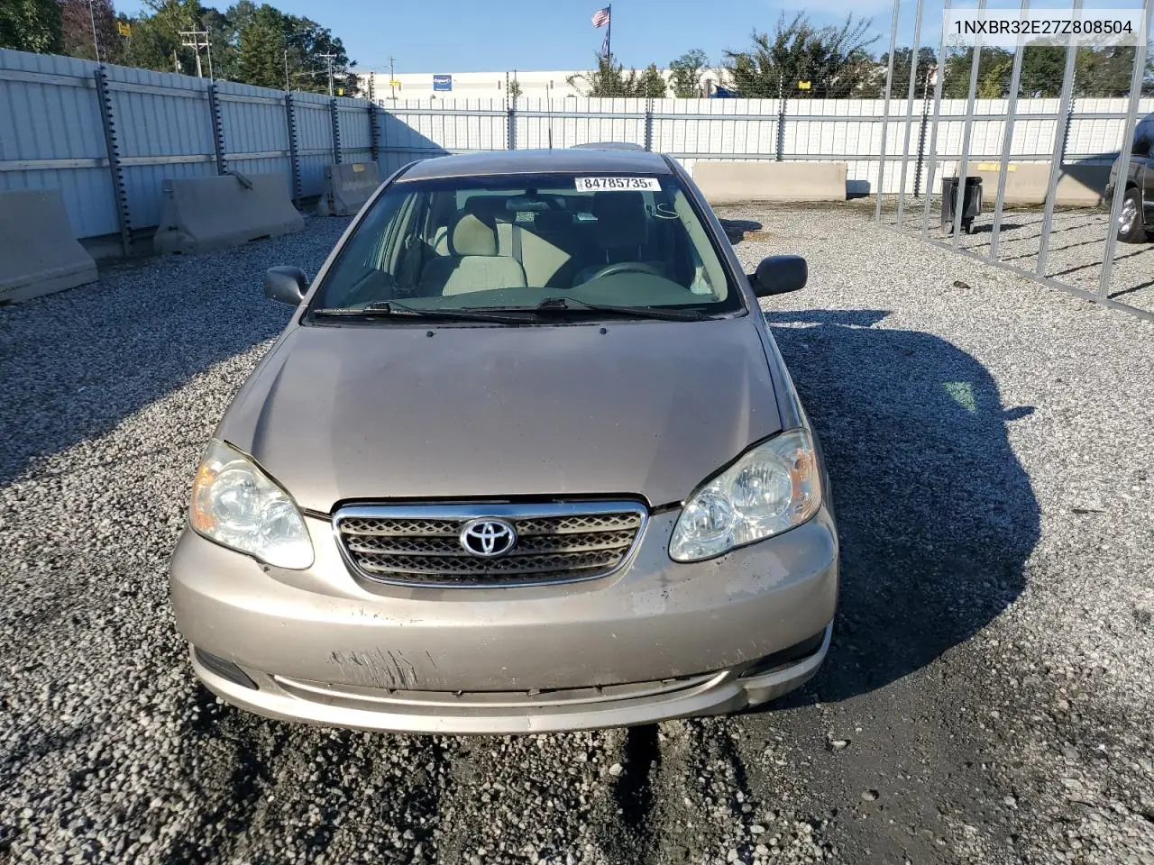 1NXBR32E27Z808504 2007 Toyota Corolla Ce