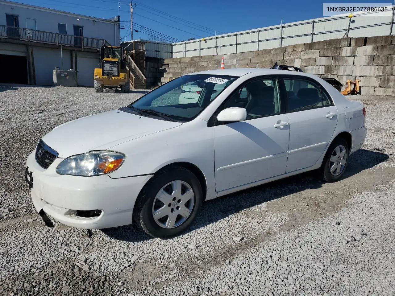 1NXBR32E07Z886635 2007 Toyota Corolla Ce