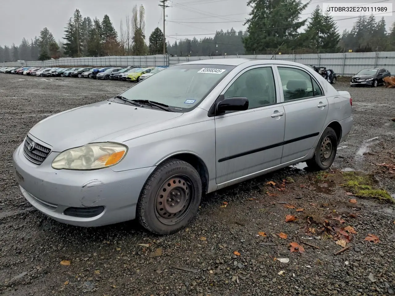 JTDBR32E270111989 2007 Toyota Corolla Ce