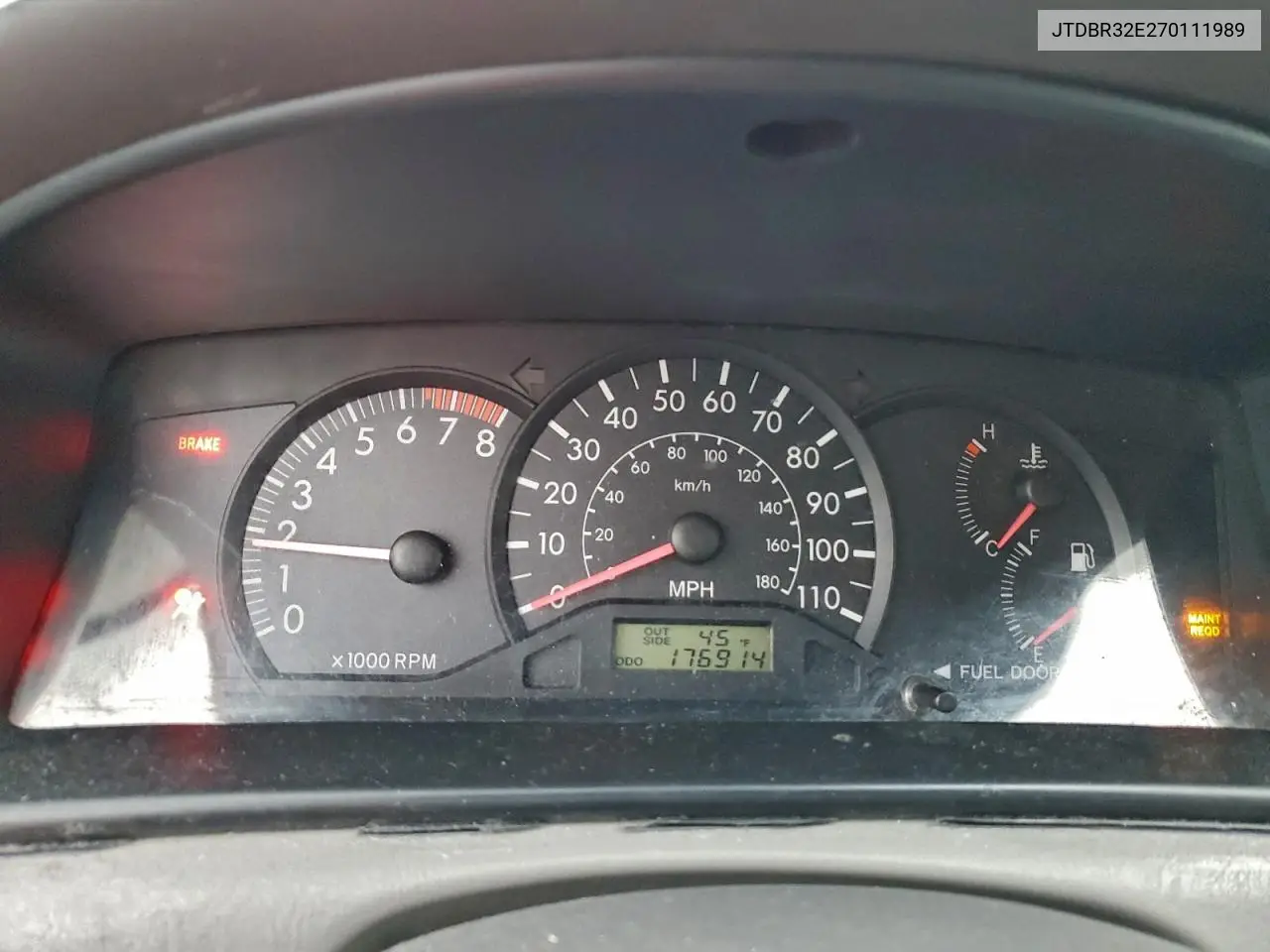 JTDBR32E270111989 2007 Toyota Corolla Ce