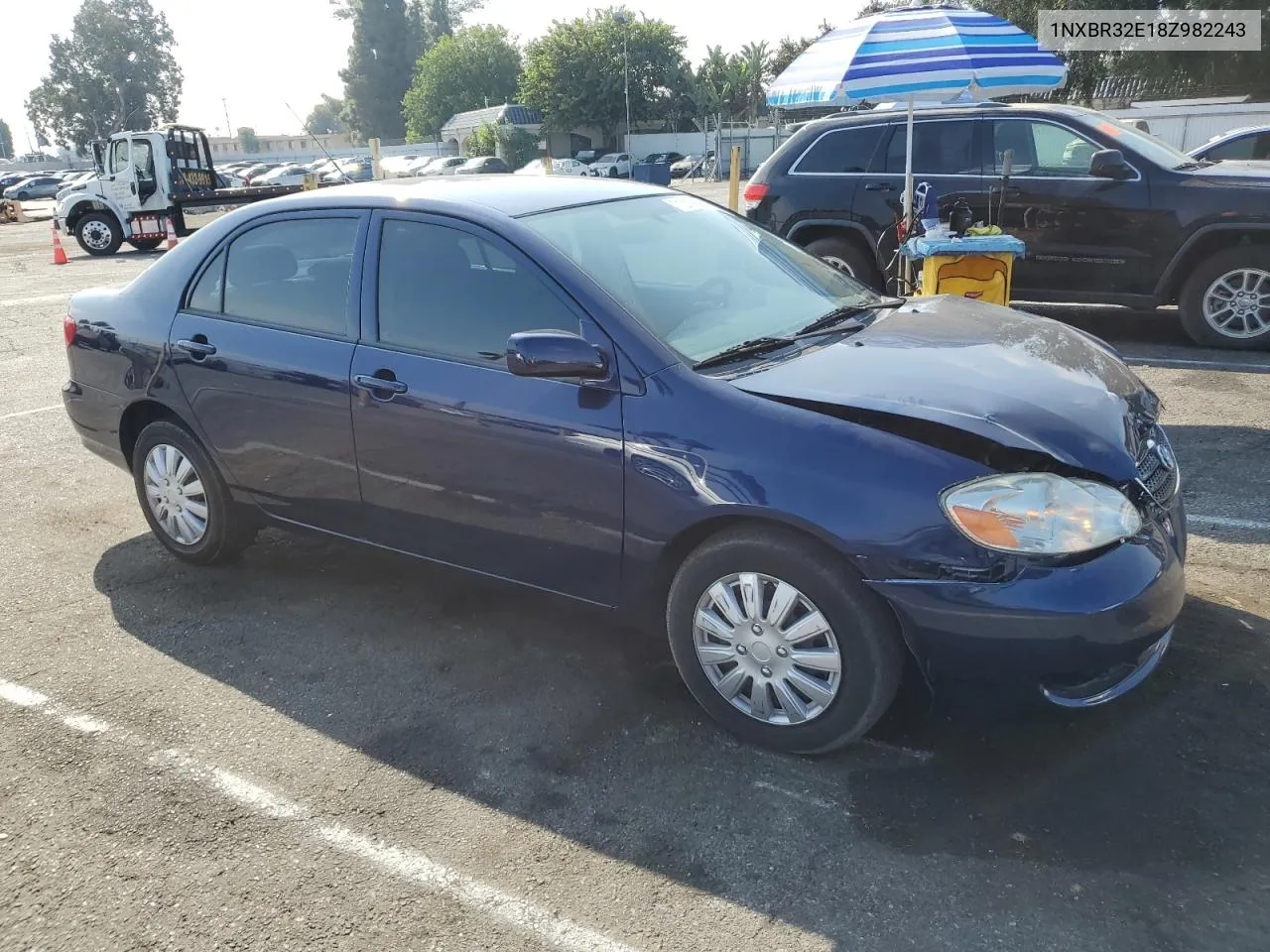 2008 Toyota Corolla Ce VIN: 1NXBR32E18Z982243 Lot: 71310944