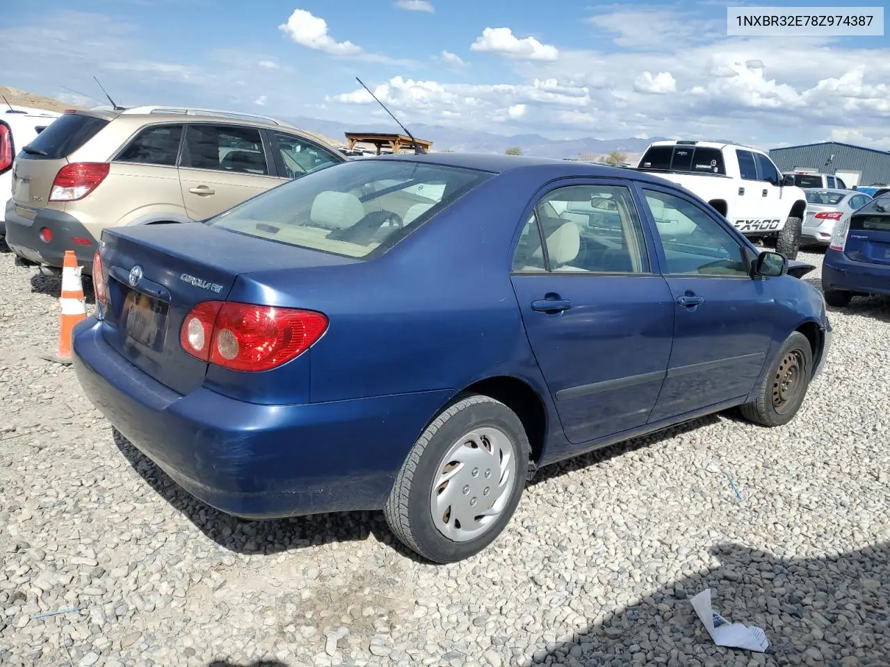 1NXBR32E78Z974387 2008 Toyota Corolla Ce