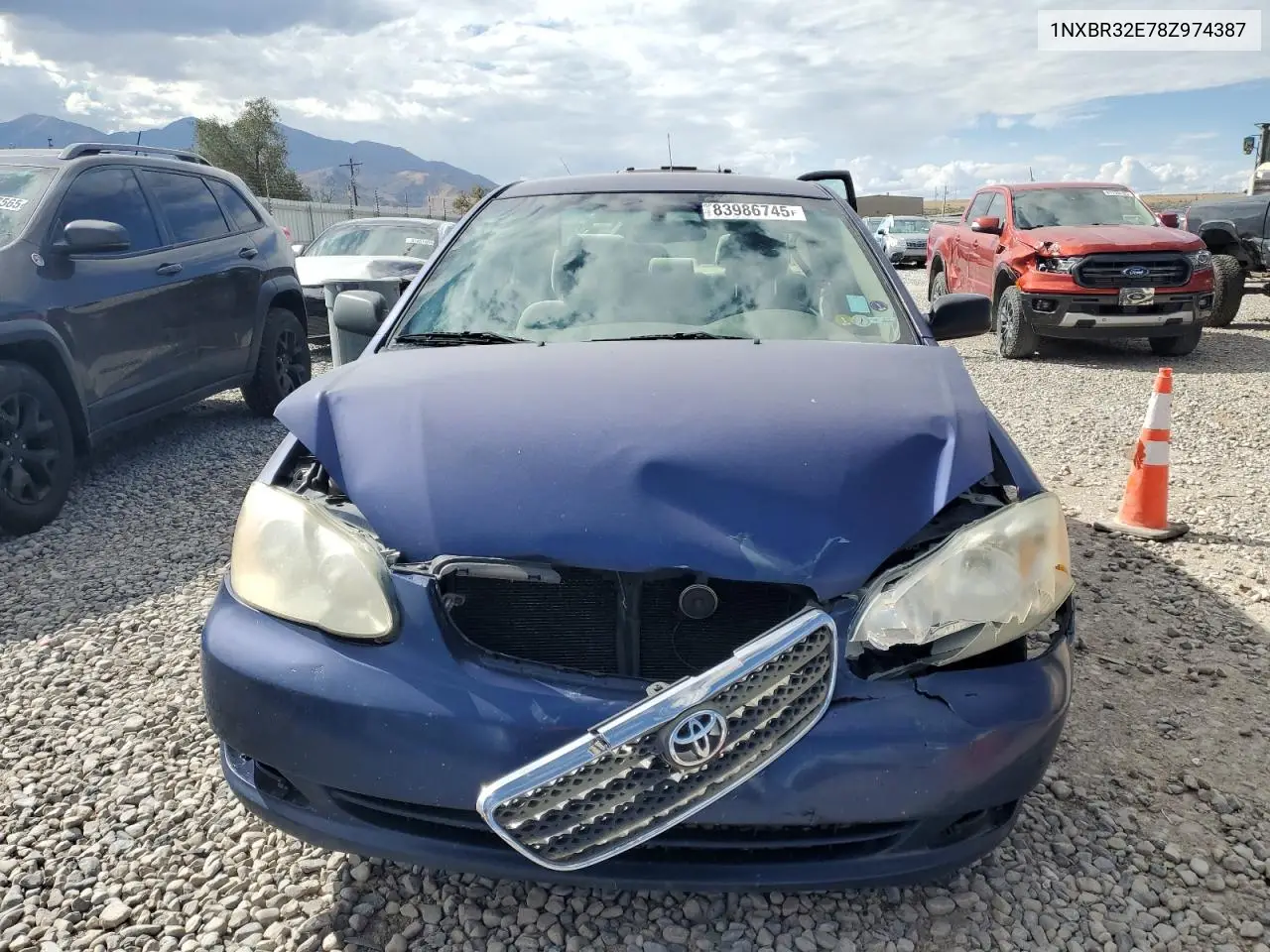 1NXBR32E78Z974387 2008 Toyota Corolla Ce