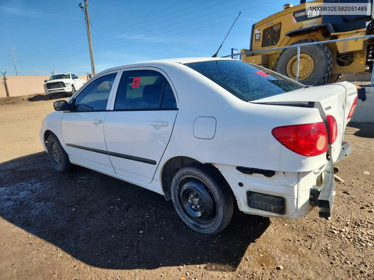 1NXBR32E58Z051485 2008 Toyota Corolla Ce