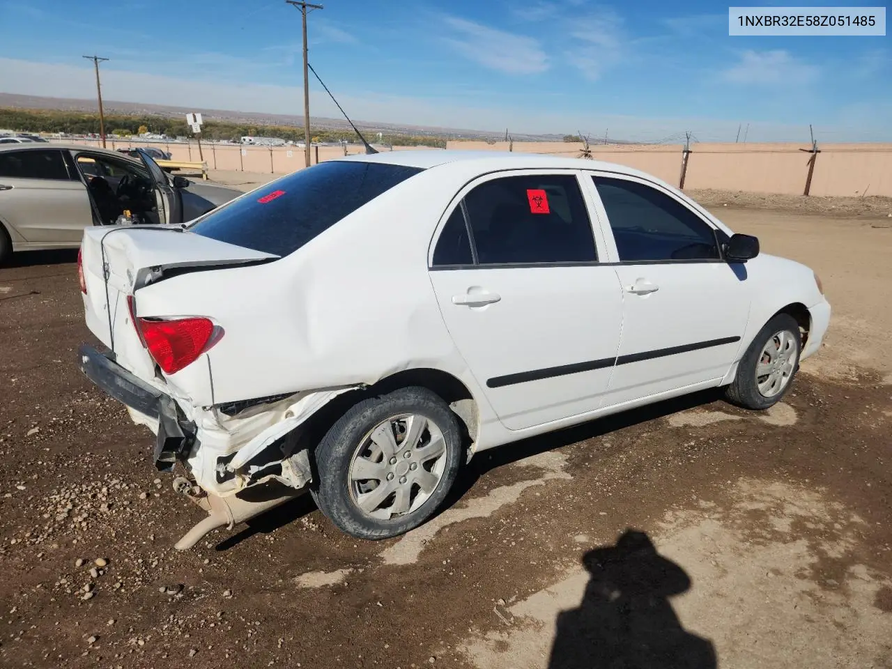 1NXBR32E58Z051485 2008 Toyota Corolla Ce