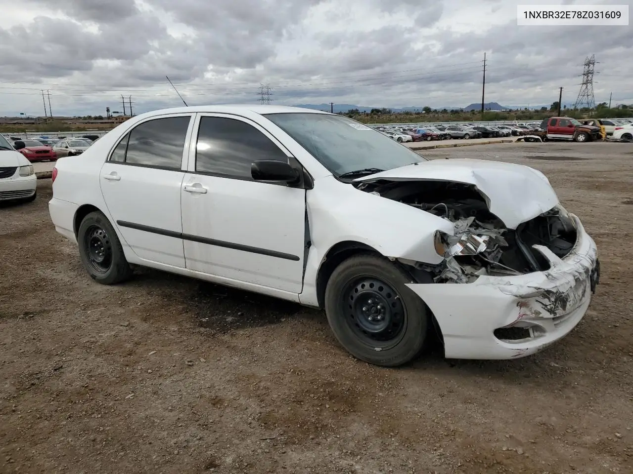 1NXBR32E78Z031609 2008 Toyota Corolla Ce