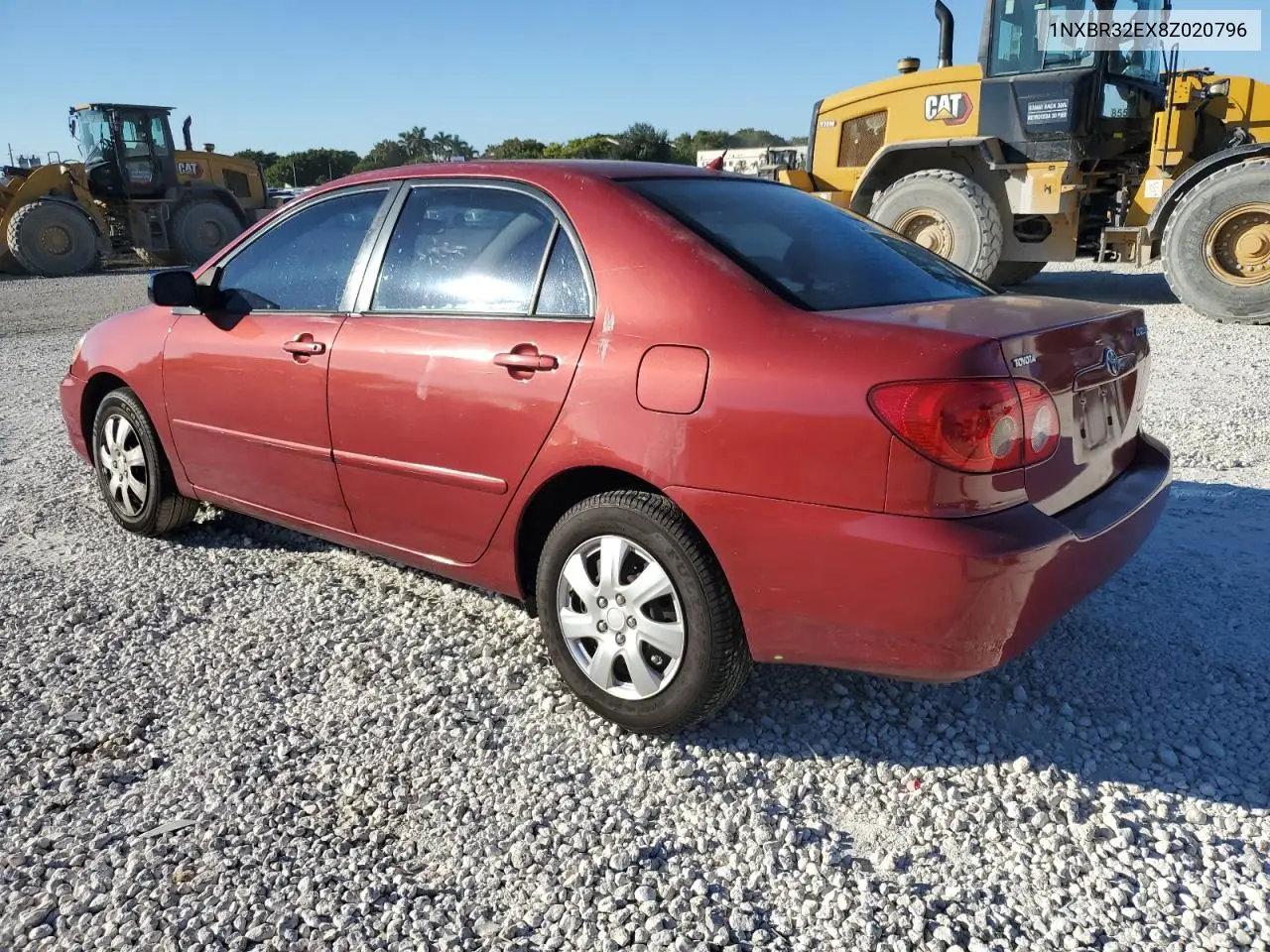 1NXBR32EX8Z020796 2008 Toyota Corolla Ce