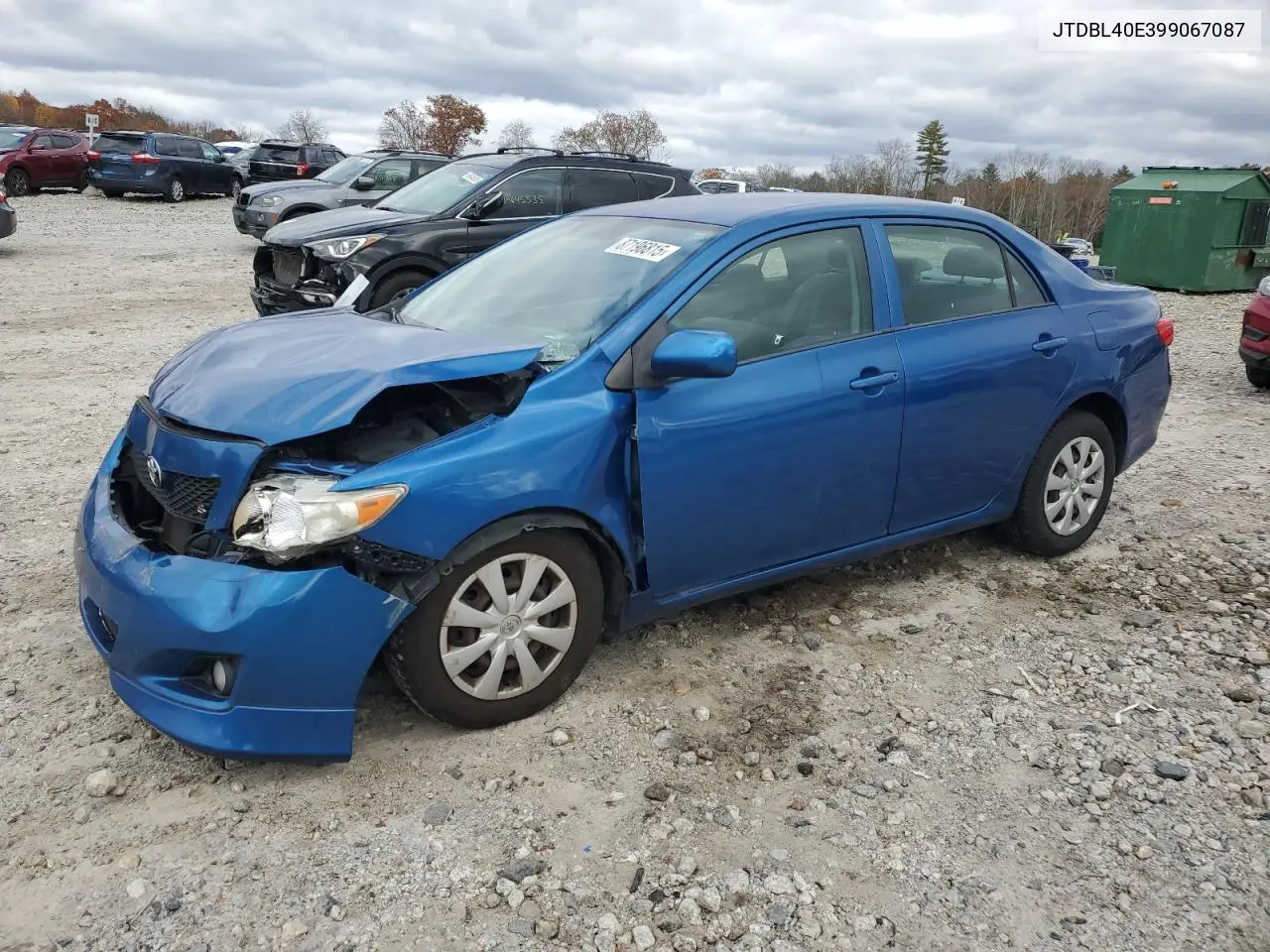 JTDBL40E399067087 2009 Toyota Corolla Base