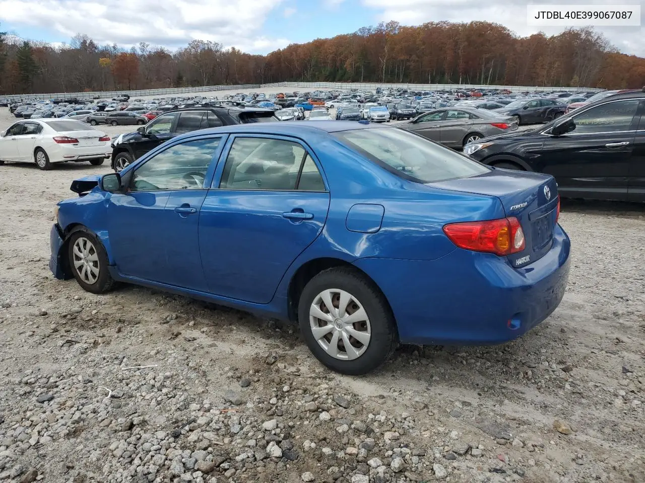 JTDBL40E399067087 2009 Toyota Corolla Base