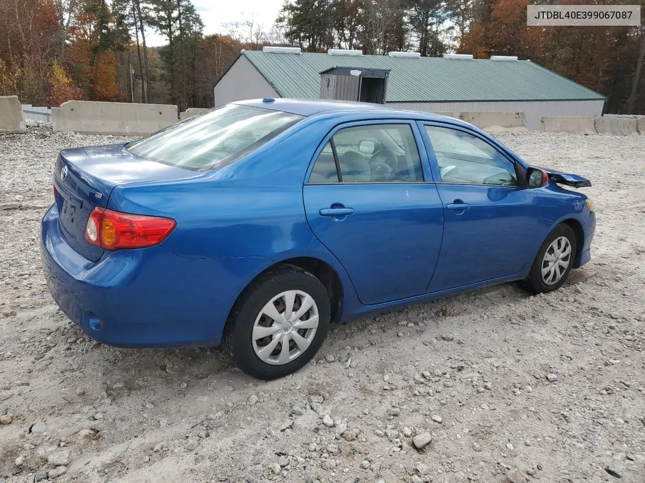 JTDBL40E399067087 2009 Toyota Corolla Base