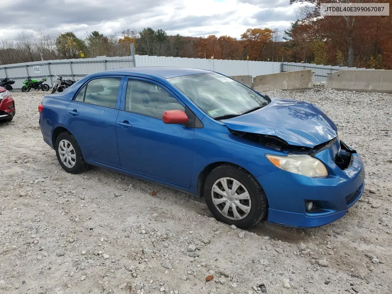JTDBL40E399067087 2009 Toyota Corolla Base