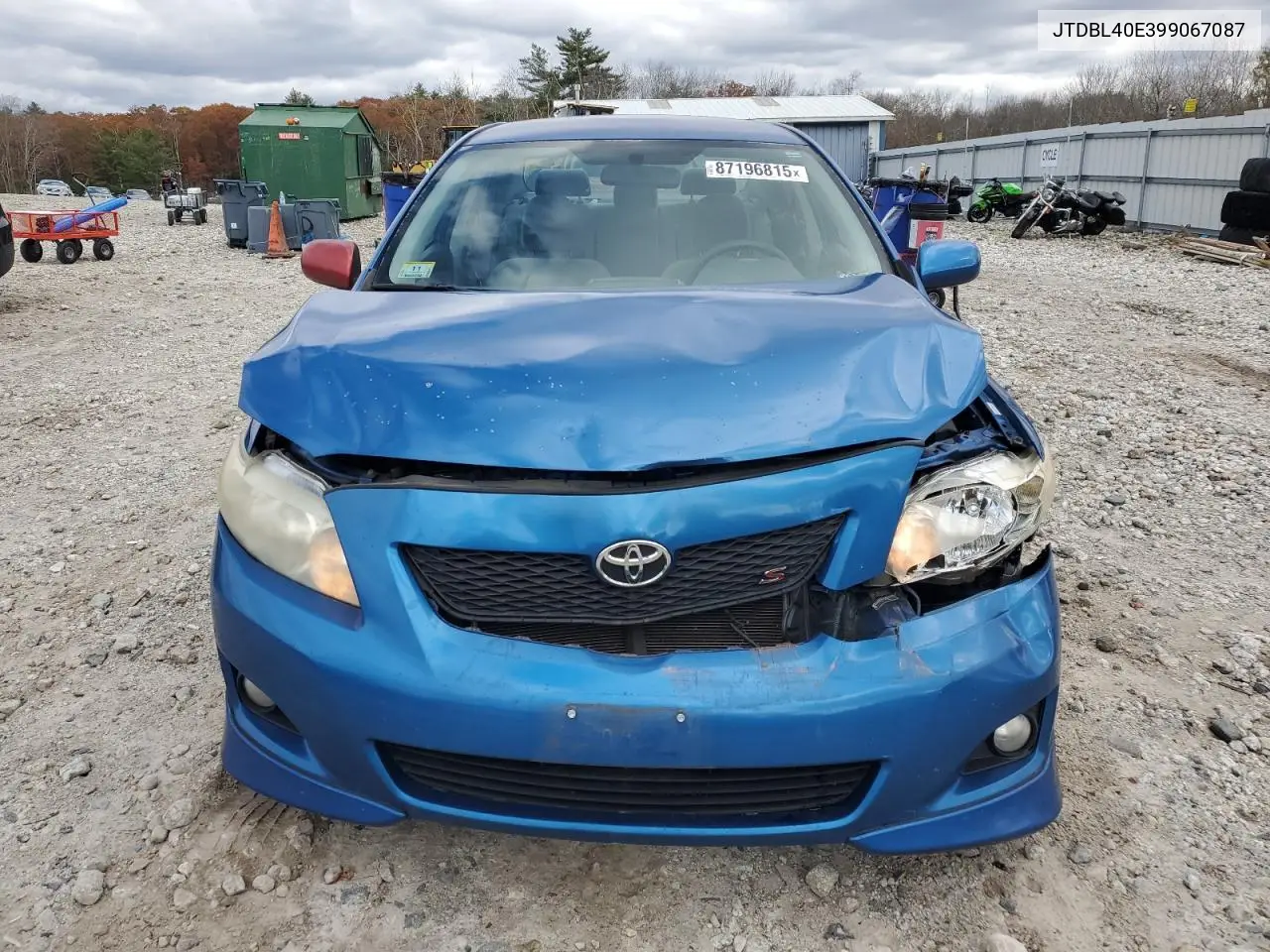 JTDBL40E399067087 2009 Toyota Corolla Base