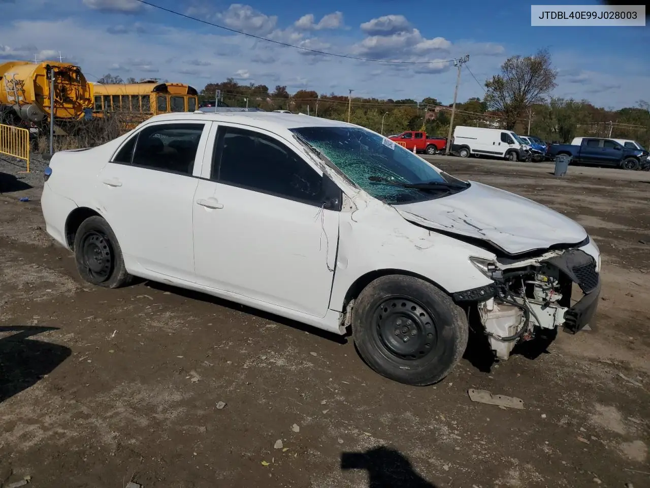 JTDBL40E99J028003 2009 Toyota Corolla Base