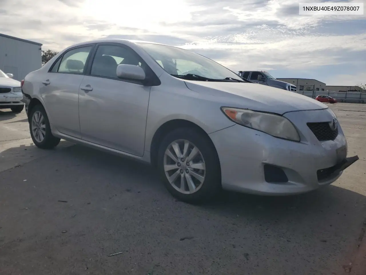 1NXBU40E49Z078007 2009 Toyota Corolla Base