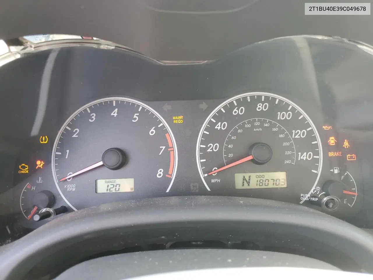 2T1BU40E39C049678 2009 Toyota Corolla Base