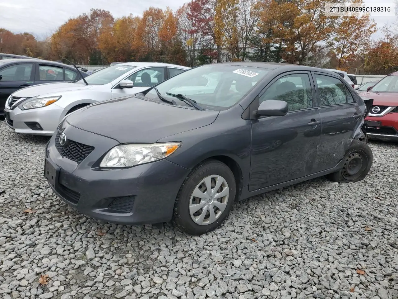 2T1BU40E99C138316 2009 Toyota Corolla Base
