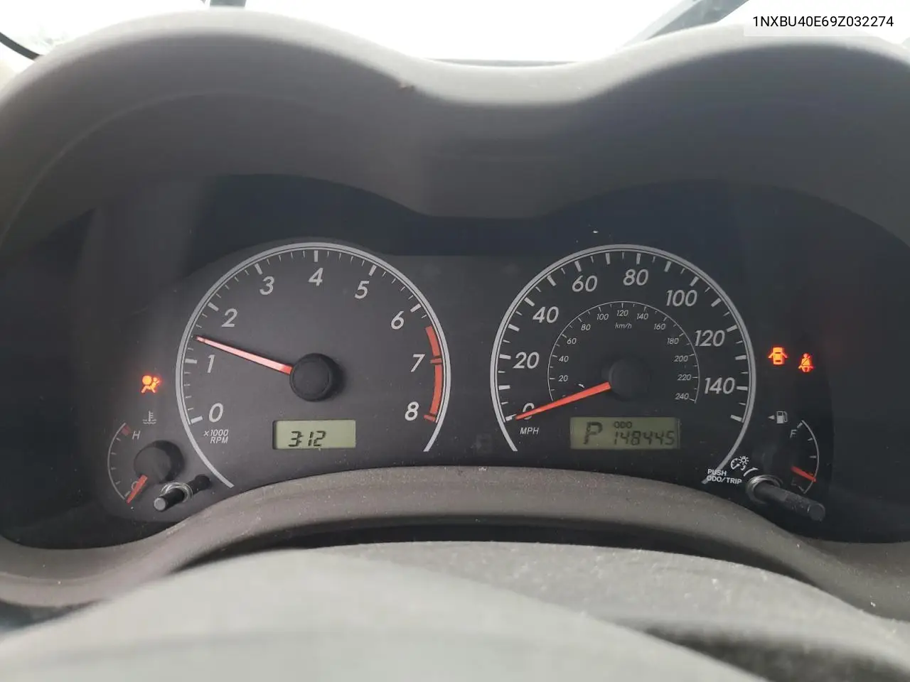 1NXBU40E69Z032274 2009 Toyota Corolla Base