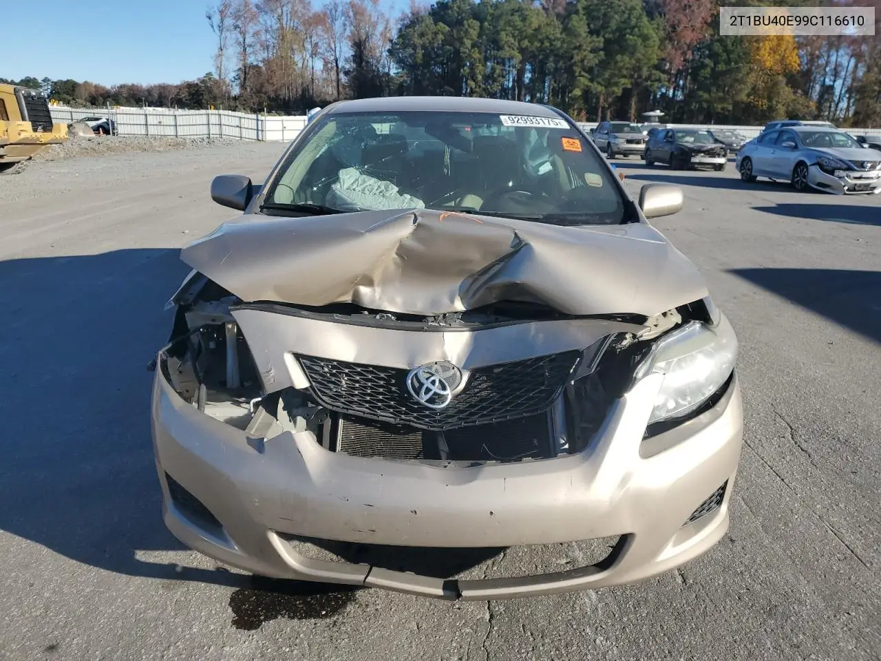 2T1BU40E99C116610 2009 Toyota Corolla Base