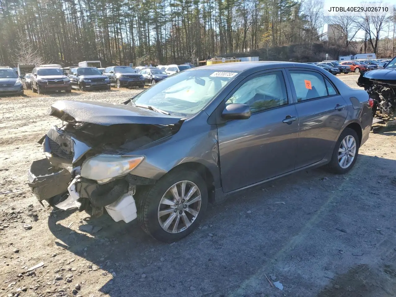 JTDBL40E29J026710 2009 Toyota Corolla Base