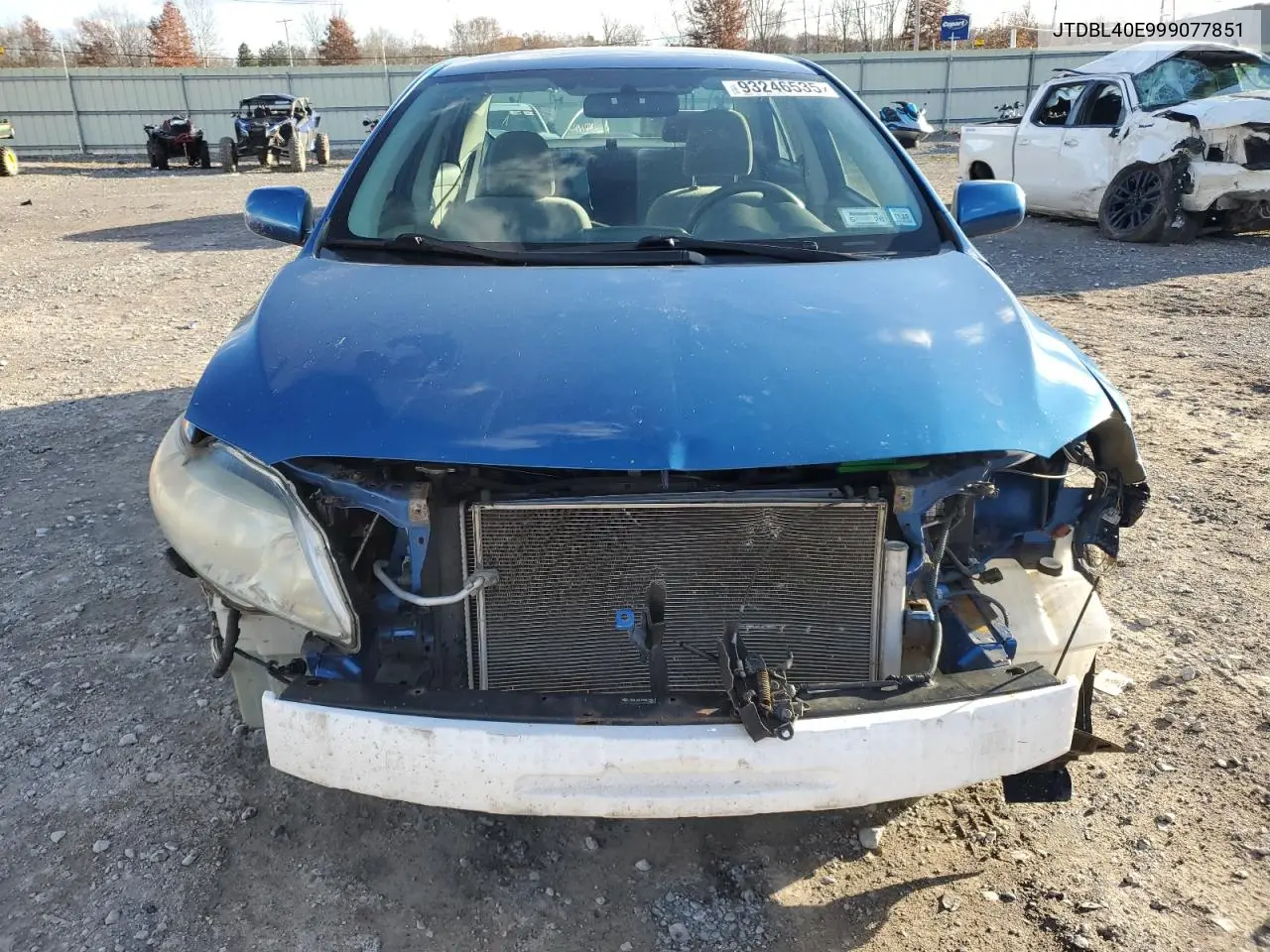 JTDBL40E999077851 2009 Toyota Corolla Base
