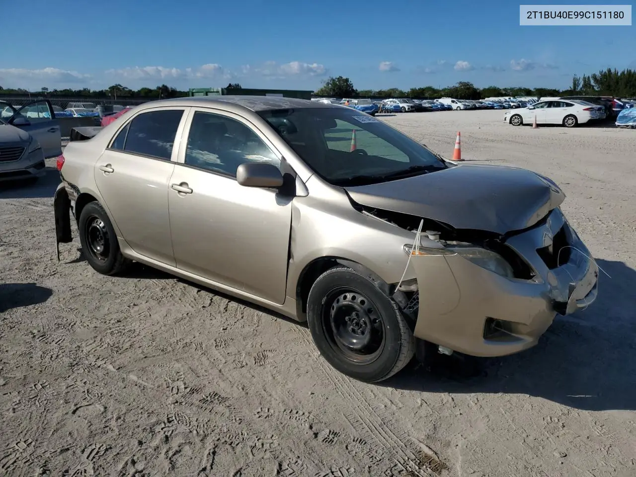 2T1BU40E99C151180 2009 Toyota Corolla Base