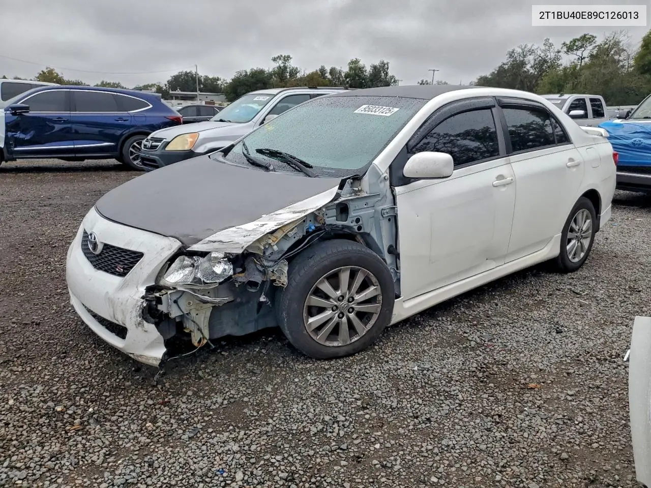 2T1BU40E89C126013 2009 Toyota Corolla Base