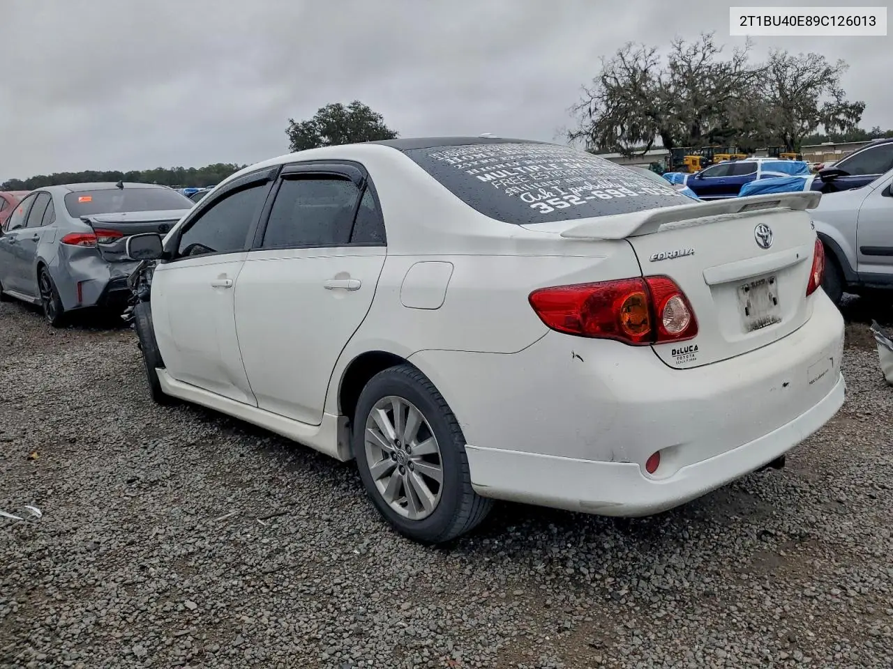 2T1BU40E89C126013 2009 Toyota Corolla Base