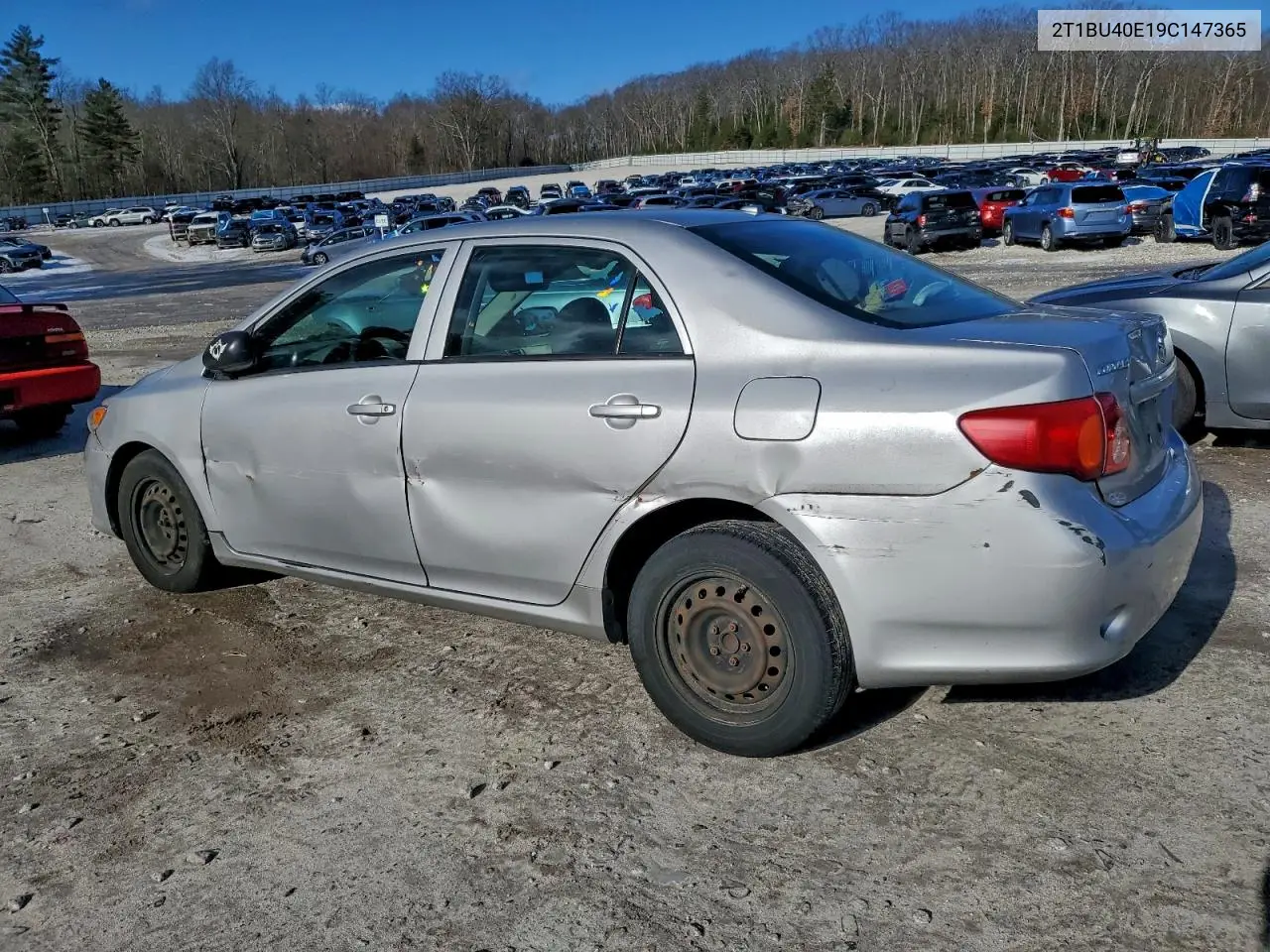 2T1BU40E19C147365 2009 Toyota Corolla Base