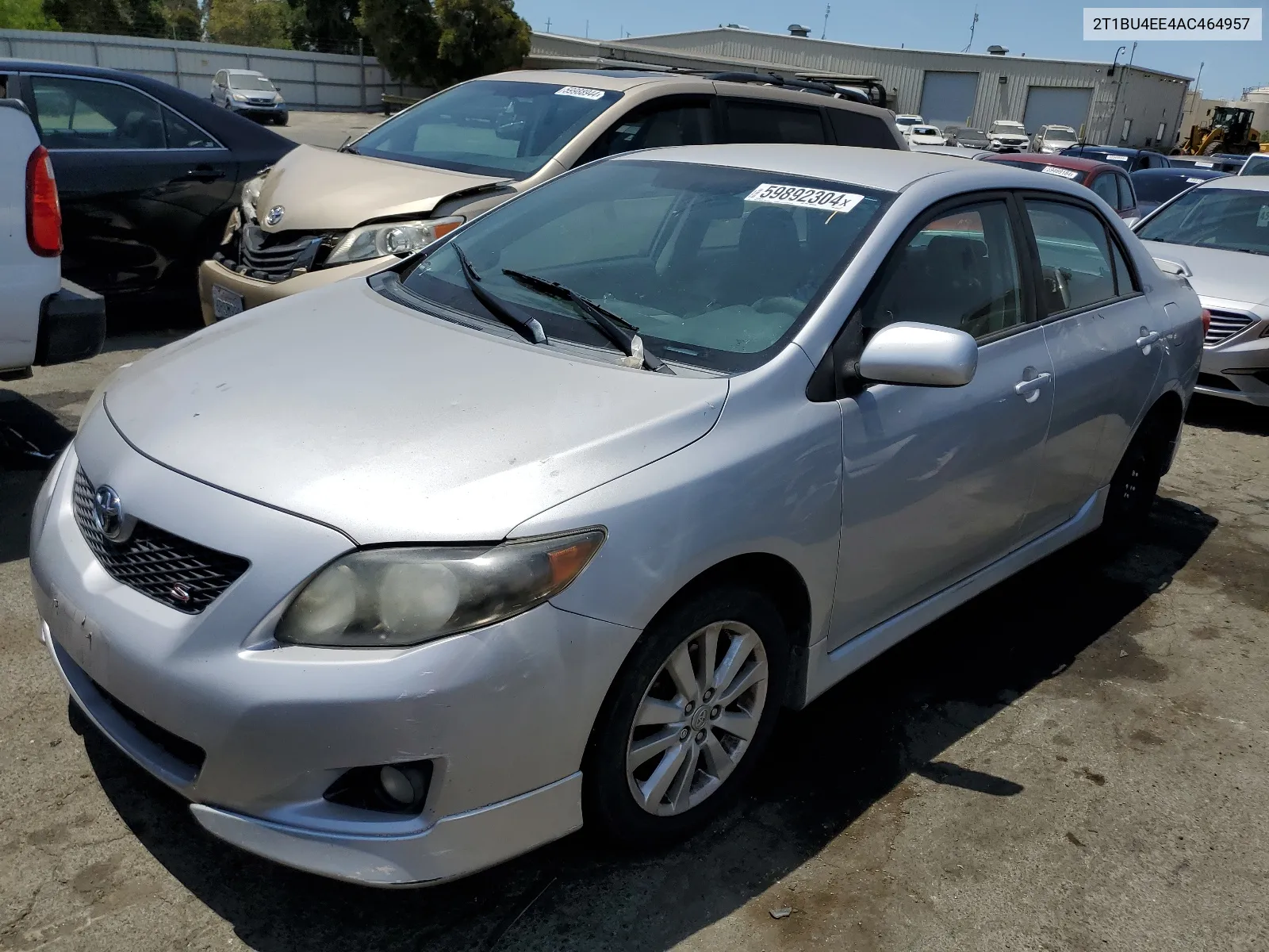 2010 Toyota Corolla Base VIN: 2T1BU4EE4AC464957 Lot: 59892304