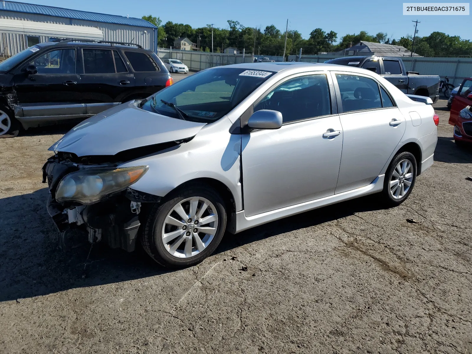 2010 Toyota Corolla Base VIN: 2T1BU4EE0AC371675 Lot: 61653344