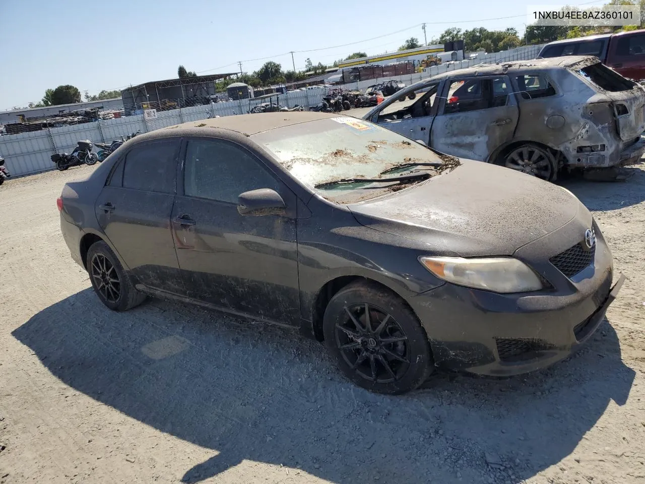 2010 Toyota Corolla Base VIN: 1NXBU4EE8AZ360101 Lot: 62753074